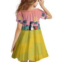 Penguin Im So Cool Christmas Family Matching Off The Shoulder Long Sleeve Dress and Hawaiian Shirt Xmas Holiday Patterns - Wonder Print Shop