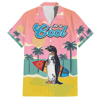 Penguin Im So Cool Christmas Family Matching Off The Shoulder Long Sleeve Dress and Hawaiian Shirt Xmas Holiday Patterns - Wonder Print Shop