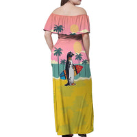 Penguin Im So Cool Christmas Family Matching Off Shoulder Maxi Dress and Hawaiian Shirt Xmas Holiday Patterns - Wonder Print Shop