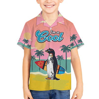 Penguin Im So Cool Christmas Family Matching Off Shoulder Maxi Dress and Hawaiian Shirt Xmas Holiday Patterns - Wonder Print Shop