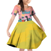 Penguin Im So Cool Christmas Family Matching Off Shoulder Short Dress and Hawaiian Shirt Xmas Holiday Patterns - Wonder Print Shop