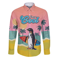 Penguin Im So Cool Christmas Family Matching Off Shoulder Short Dress and Hawaiian Shirt Xmas Holiday Patterns - Wonder Print Shop