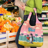Penguin Im So Cool Christmas Grocery Bag Xmas Holiday Patterns - Wonder Print Shop