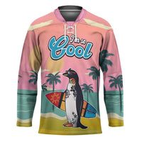Penguin Im So Cool Christmas Hockey Jersey Xmas Holiday Patterns - Wonder Print Shop