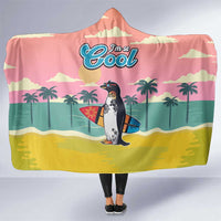 Penguin Im So Cool Christmas Hooded Blanket Xmas Holiday Patterns - Wonder Print Shop
