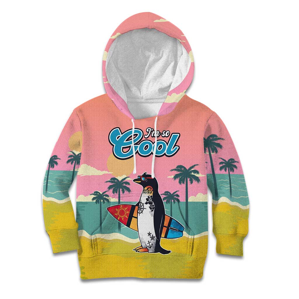 Penguin Im So Cool Christmas Kid Hoodie Xmas Holiday Patterns - Wonder Print Shop