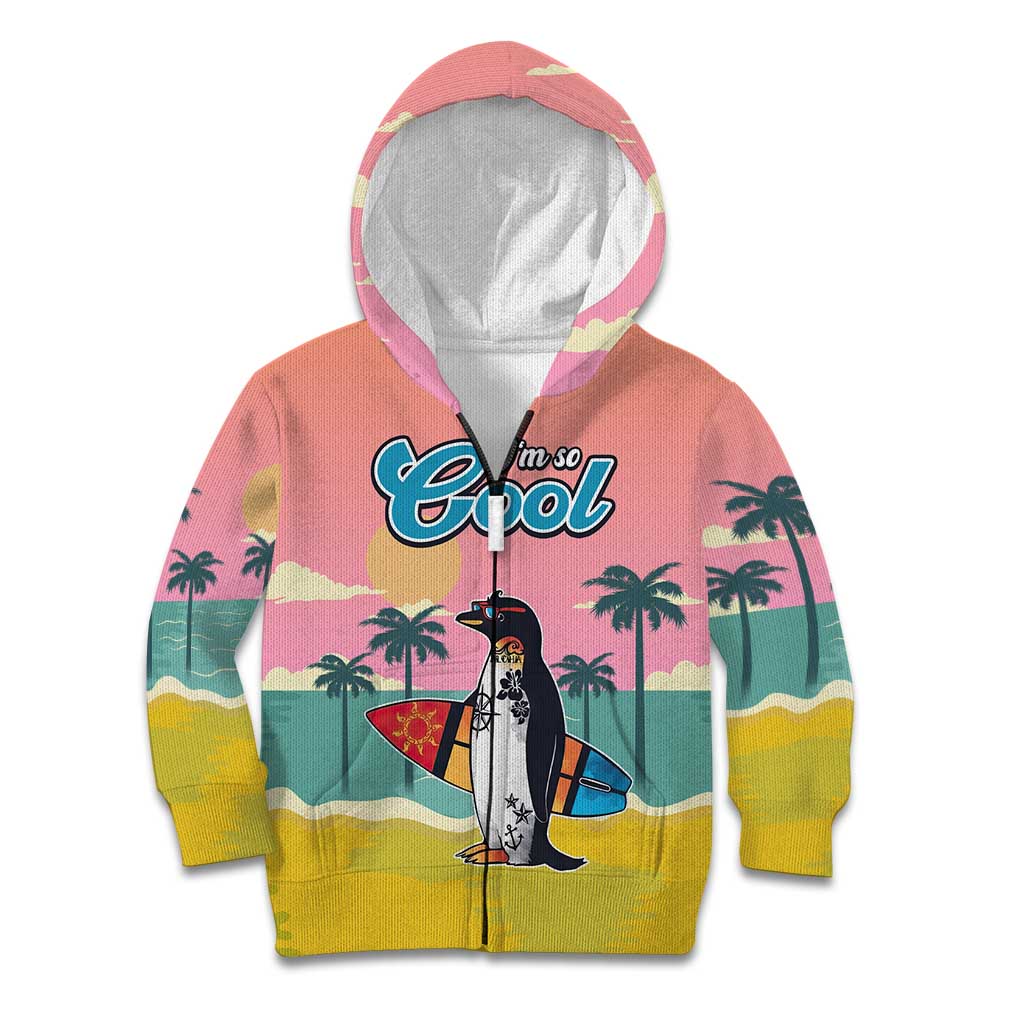 Penguin Im So Cool Christmas Kid Hoodie Xmas Holiday Patterns - Wonder Print Shop
