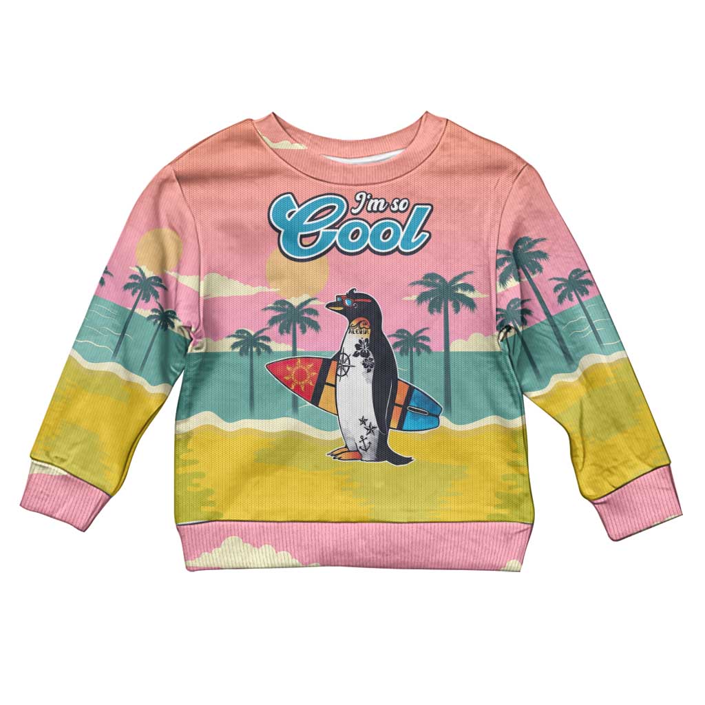 Penguin Im So Cool Christmas Kid Ugly Christmas Sweater Xmas Holiday Patterns - Wonder Print Shop