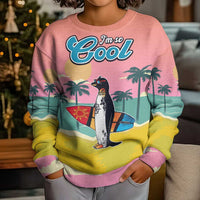 Penguin Im So Cool Christmas Kid Ugly Christmas Sweater Xmas Holiday Patterns - Wonder Print Shop