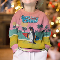 Penguin Im So Cool Christmas Kid Ugly Christmas Sweater Xmas Holiday Patterns - Wonder Print Shop