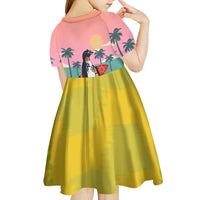 Penguin Im So Cool Christmas Kid Short Sleeve Dress Xmas Holiday Patterns - Wonder Print Shop