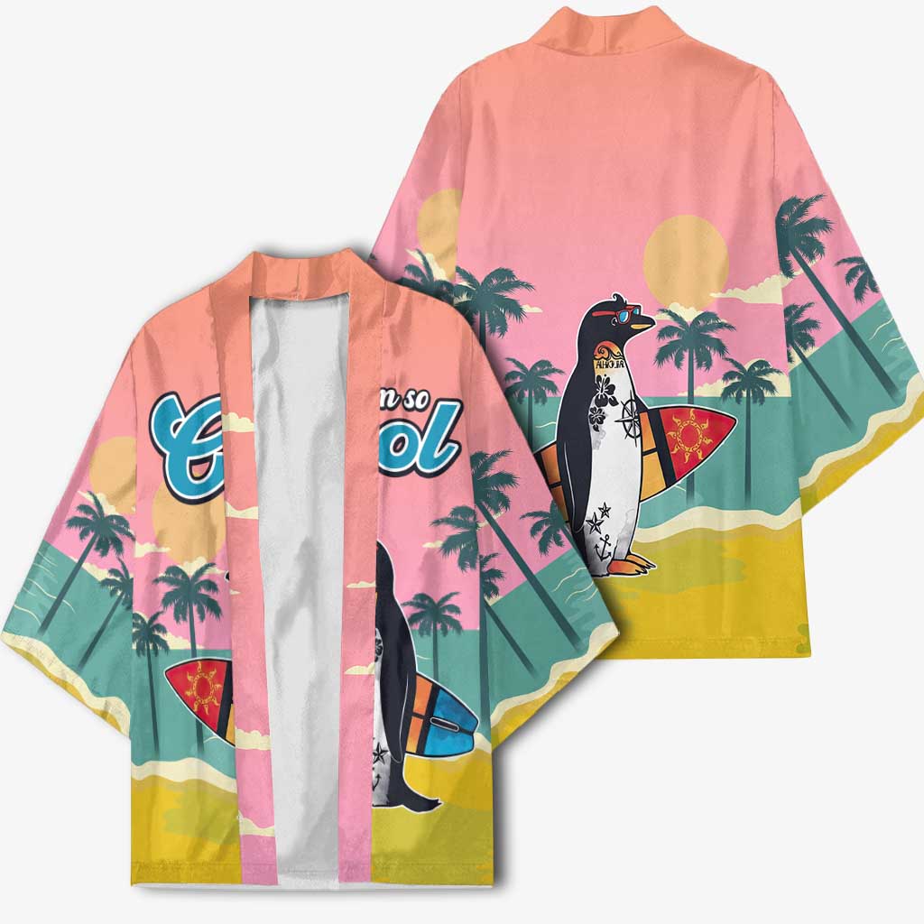 Penguin Im So Cool Christmas Kimono Xmas Holiday Patterns - Wonder Print Shop