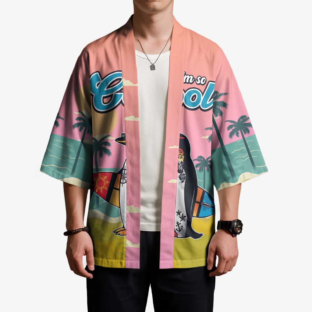 Penguin Im So Cool Christmas Kimono Xmas Holiday Patterns - Wonder Print Shop