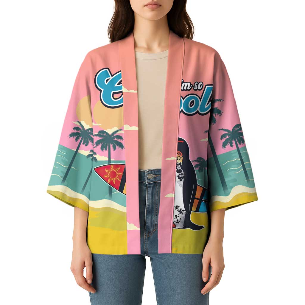 Penguin Im So Cool Christmas Kimono Xmas Holiday Patterns - Wonder Print Shop