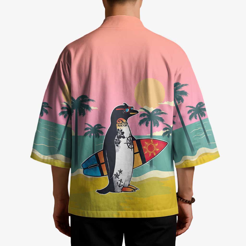 Penguin Im So Cool Christmas Kimono Xmas Holiday Patterns - Wonder Print Shop