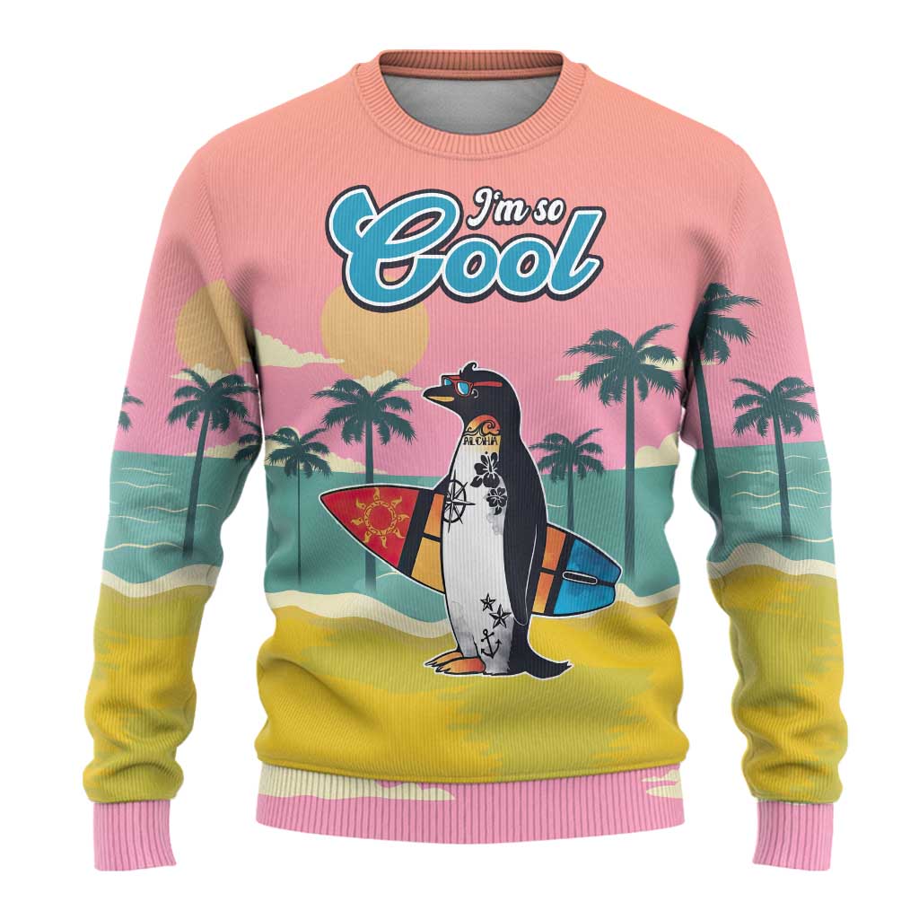 Penguin Im So Cool Christmas Ugly Christmas Sweater Xmas Holiday Patterns - Wonder Print Shop