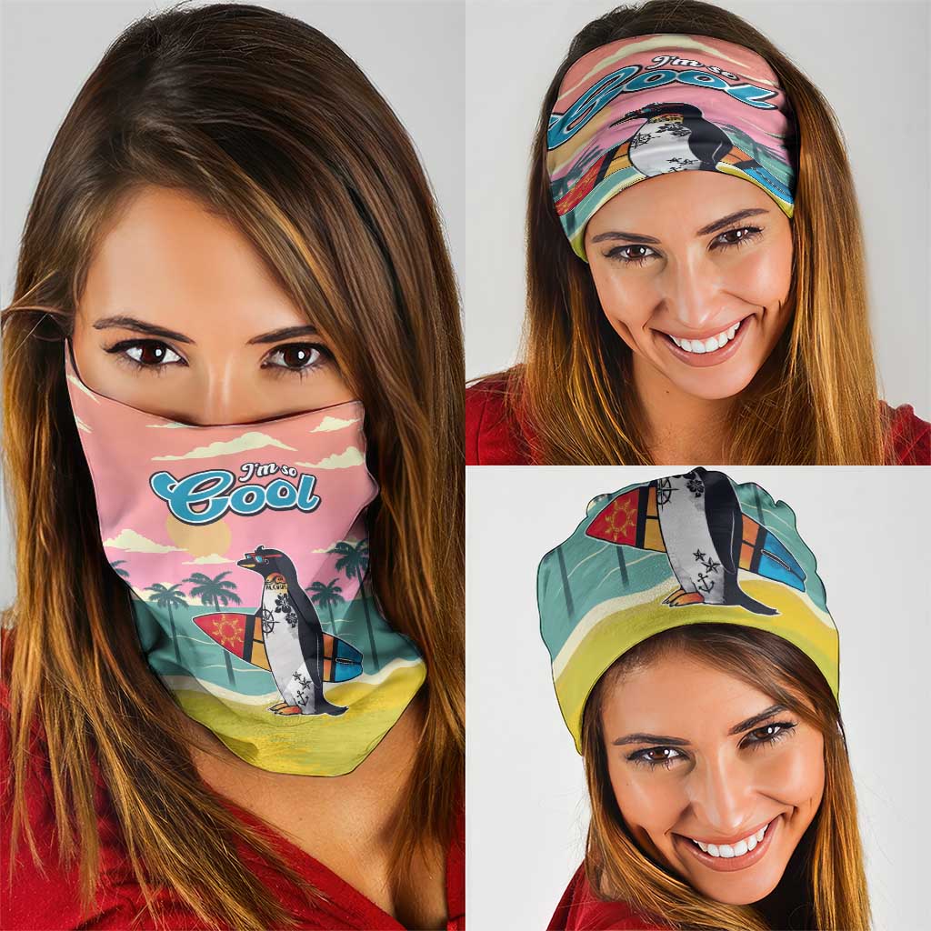 Penguin Im So Cool Christmas Neck Gaiter Xmas Holiday Patterns - Wonder Print Shop