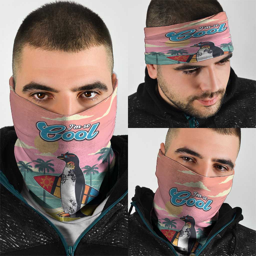 Penguin Im So Cool Christmas Neck Gaiter Xmas Holiday Patterns - Wonder Print Shop