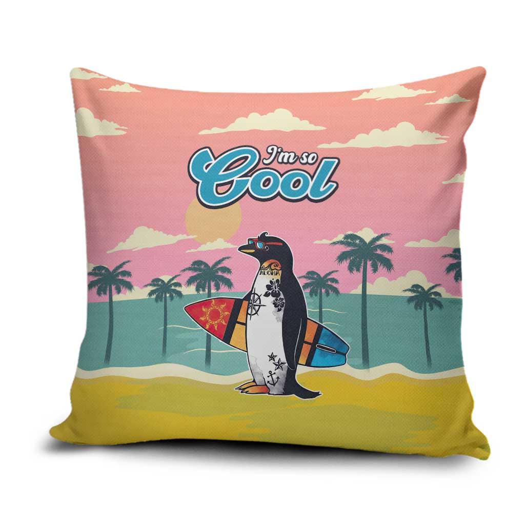 Penguin Im So Cool Christmas Pillow Cover Xmas Holiday Patterns - Wonder Print Shop