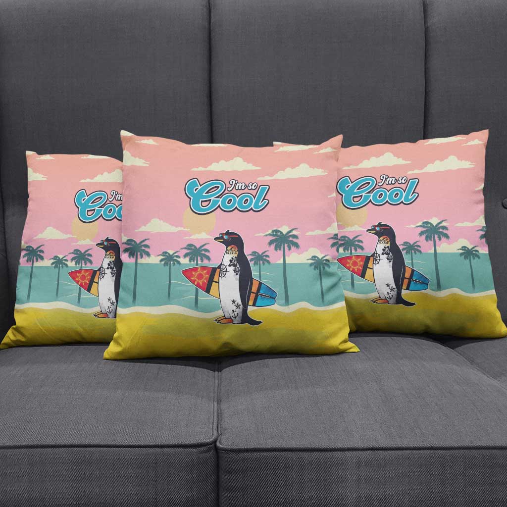 Penguin Im So Cool Christmas Pillow Cover Xmas Holiday Patterns - Wonder Print Shop