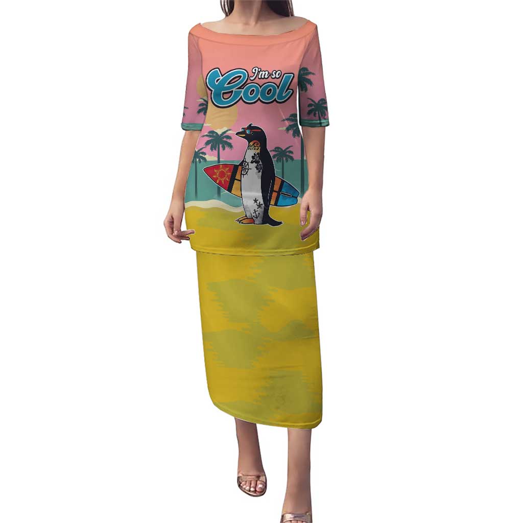 Penguin Im So Cool Christmas Puletasi Xmas Holiday Patterns - Wonder Print Shop