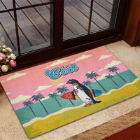 Penguin Im So Cool Christmas Rubber Doormat Xmas Holiday Patterns - Wonder Print Shop