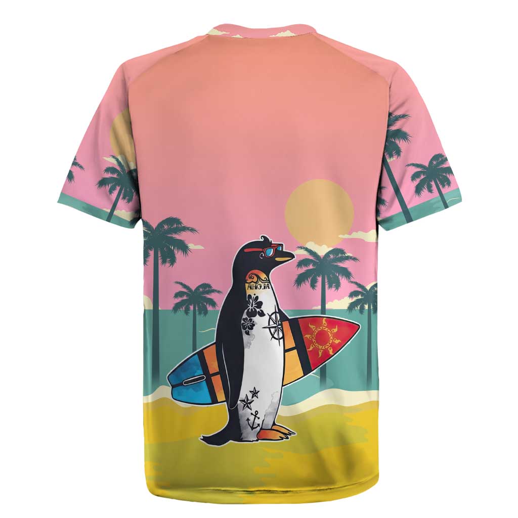 Penguin Im So Cool Christmas Rugby Jersey Xmas Holiday Patterns - Wonder Print Shop