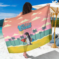 Penguin Im So Cool Christmas Sarong Xmas Holiday Patterns - Wonder Print Shop