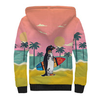 Penguin Im So Cool Christmas Sherpa Hoodie Xmas Holiday Patterns - Wonder Print Shop