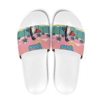 Penguin Im So Cool Christmas Slide Sandals Xmas Holiday Patterns - Wonder Print Shop