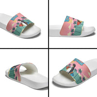 Penguin Im So Cool Christmas Slide Sandals Xmas Holiday Patterns - Wonder Print Shop