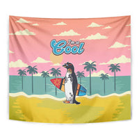 Penguin Im So Cool Christmas Tapestry Xmas Holiday Patterns - Wonder Print Shop