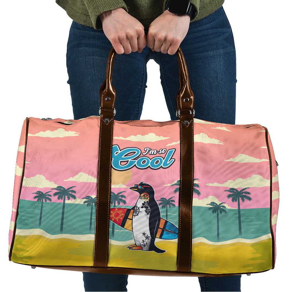 Penguin Im So Cool Christmas Travel Bag Xmas Holiday Patterns - Wonder Print Shop