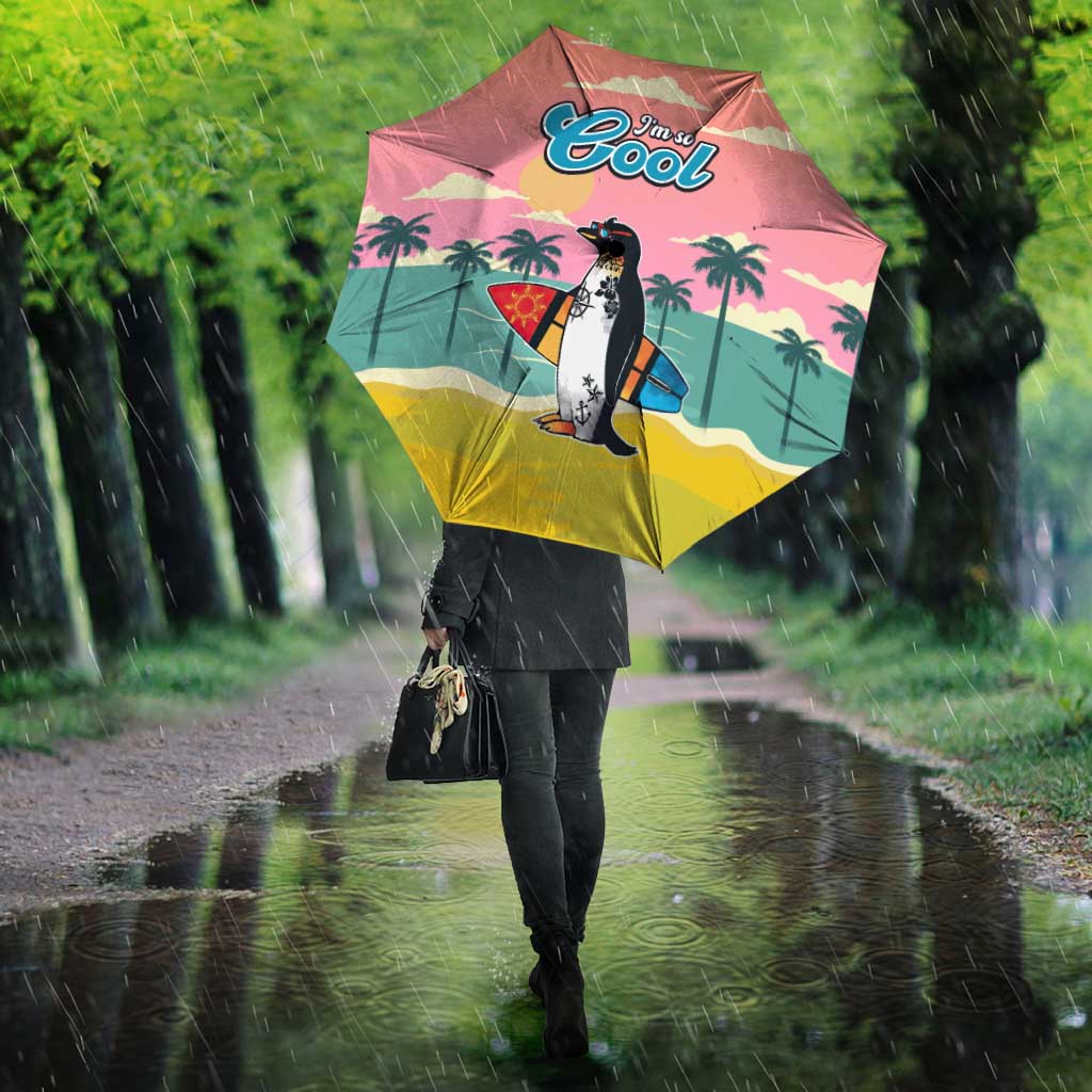 Penguin Im So Cool Christmas Umbrella Xmas Holiday Patterns - Wonder Print Shop