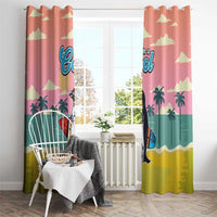 Penguin Im So Cool Christmas Window Curtain Xmas Holiday Patterns - Wonder Print Shop