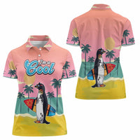 Penguin Im So Cool Christmas Women Polo Shirt Xmas Holiday Patterns - Wonder Print Shop
