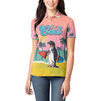 Penguin Im So Cool Christmas Women Polo Shirt Xmas Holiday Patterns - Wonder Print Shop