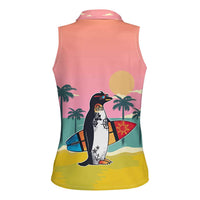 Penguin Im So Cool Christmas Women Sleeveless Polo Shirt Xmas Holiday Patterns - Wonder Print Shop