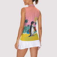 Penguin Im So Cool Christmas Women Sleeveless Polo Shirt Xmas Holiday Patterns - Wonder Print Shop
