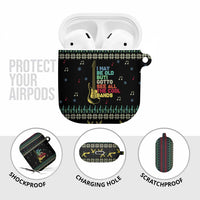 Christmas Vintage Guitar AirPods Case Xmas Holiday Patterns - Wonder Print Shop