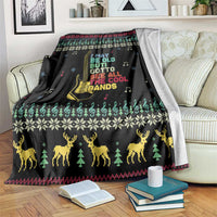 Christmas Vintage Guitar Blanket Xmas Holiday Patterns - Wonder Print Shop