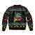 Christmas Vintage Guitar Bomber Jacket Xmas Holiday Patterns - Wonder Print Shop