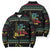 Christmas Vintage Guitar Bomber Puffer Jacket Xmas Holiday Patterns - Wonder Print Shop