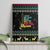 Christmas Vintage Guitar Canvas Wall Art Xmas Holiday Patterns - Wonder Print Shop