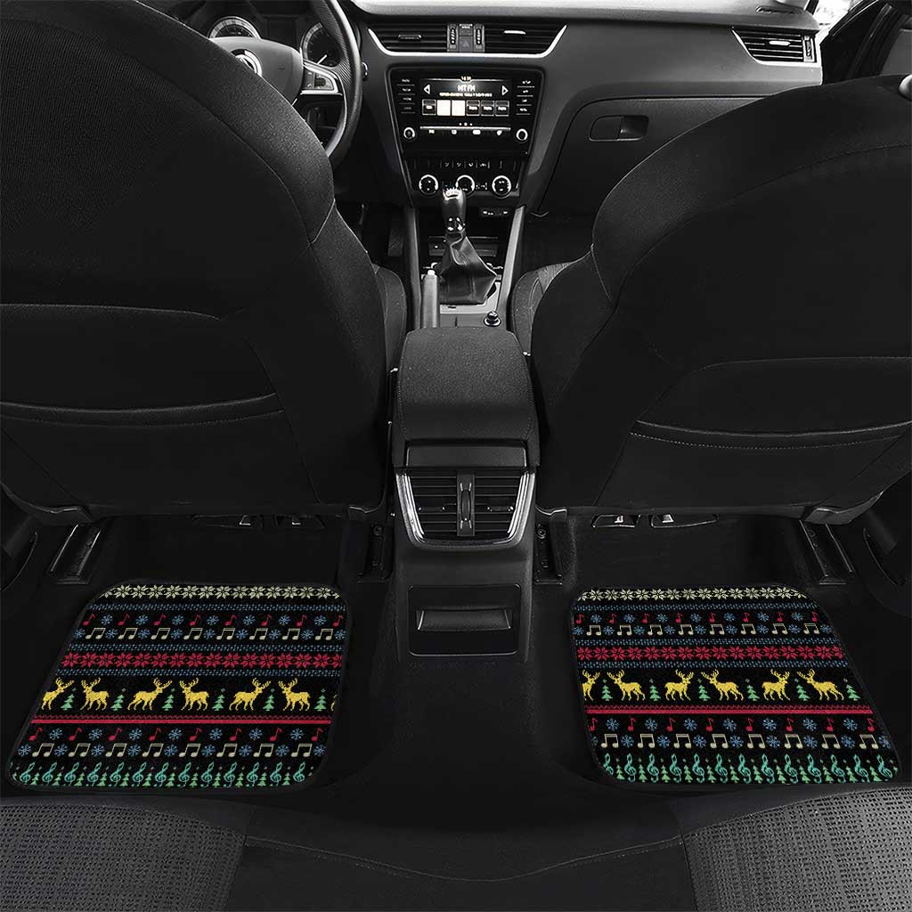 Christmas Vintage Guitar Car Mats Xmas Holiday Patterns - Wonder Print Shop