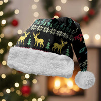 Christmas Vintage Guitar Christmas Santa Hat Xmas Holiday Patterns - Wonder Print Shop