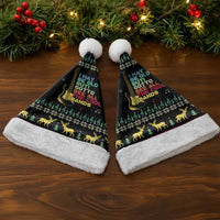 Christmas Vintage Guitar Christmas Santa Hat Xmas Holiday Patterns - Wonder Print Shop