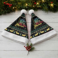 Christmas Vintage Guitar Christmas Santa Hat Xmas Holiday Patterns - Wonder Print Shop