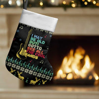 Christmas Vintage Guitar Christmas Stocking Xmas Holiday Patterns - Wonder Print Shop