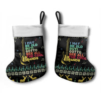Christmas Vintage Guitar Christmas Stocking Xmas Holiday Patterns - Wonder Print Shop